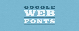 Google Web Fonts 